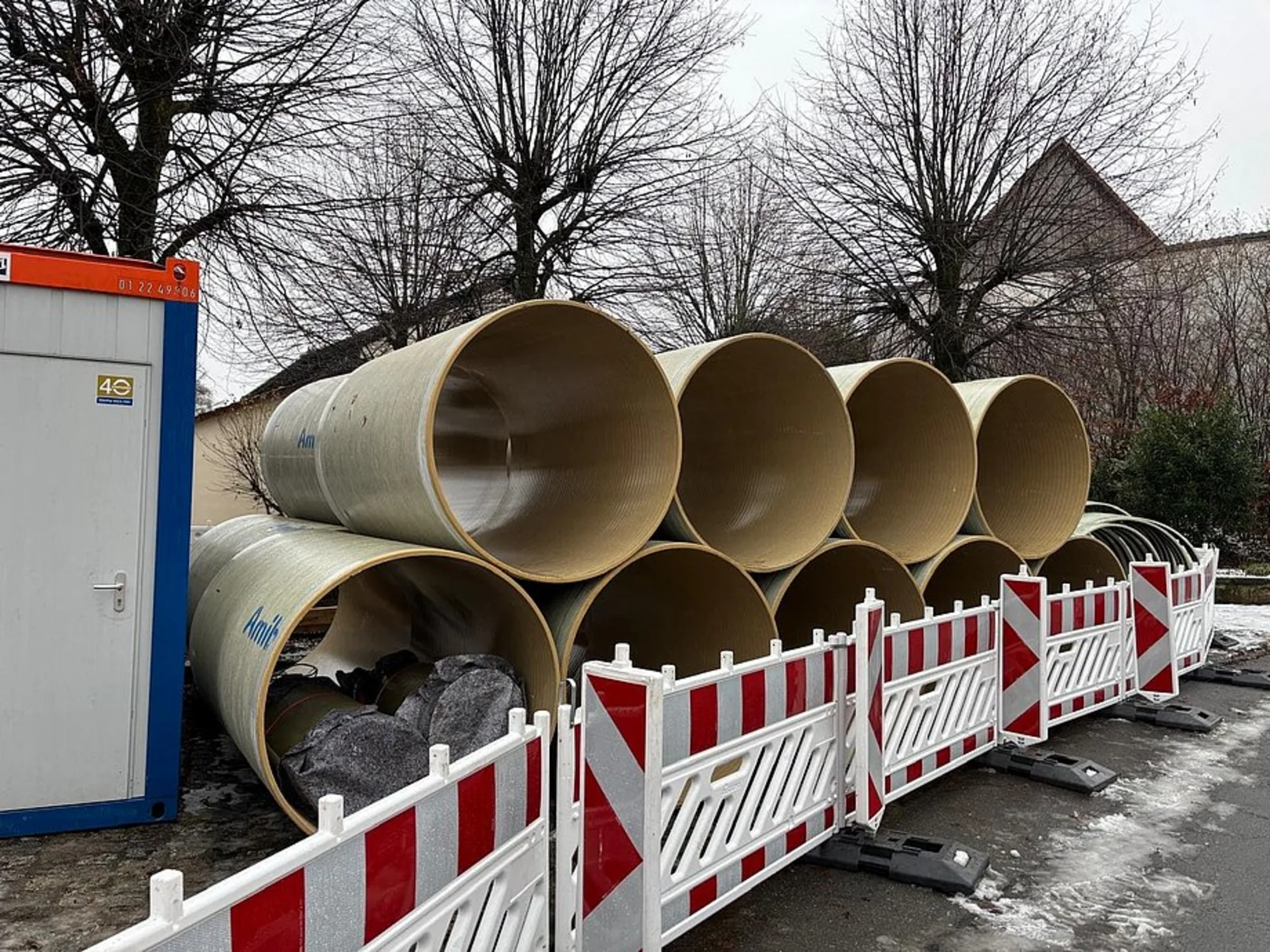 Großprofilsanierung mit GFK Schlauchrelining und UV Härtung